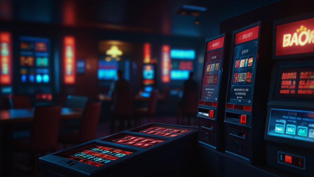 Casino cashier screen showing payment and withdrawal options in a dark setting