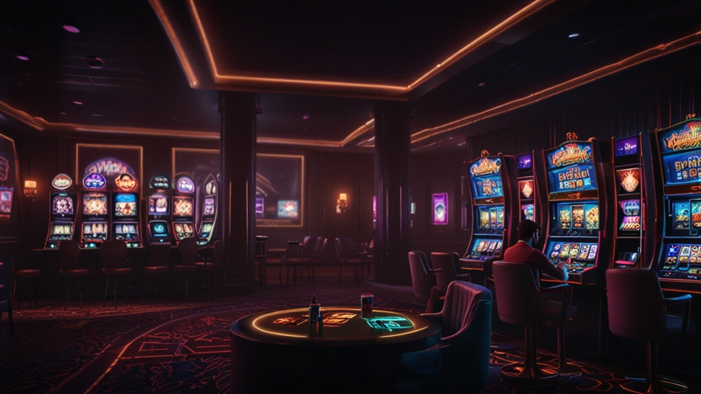 Person checking a frozen casino login screen on a smartphone in a dark lounge